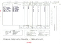 12th Grade Report Card